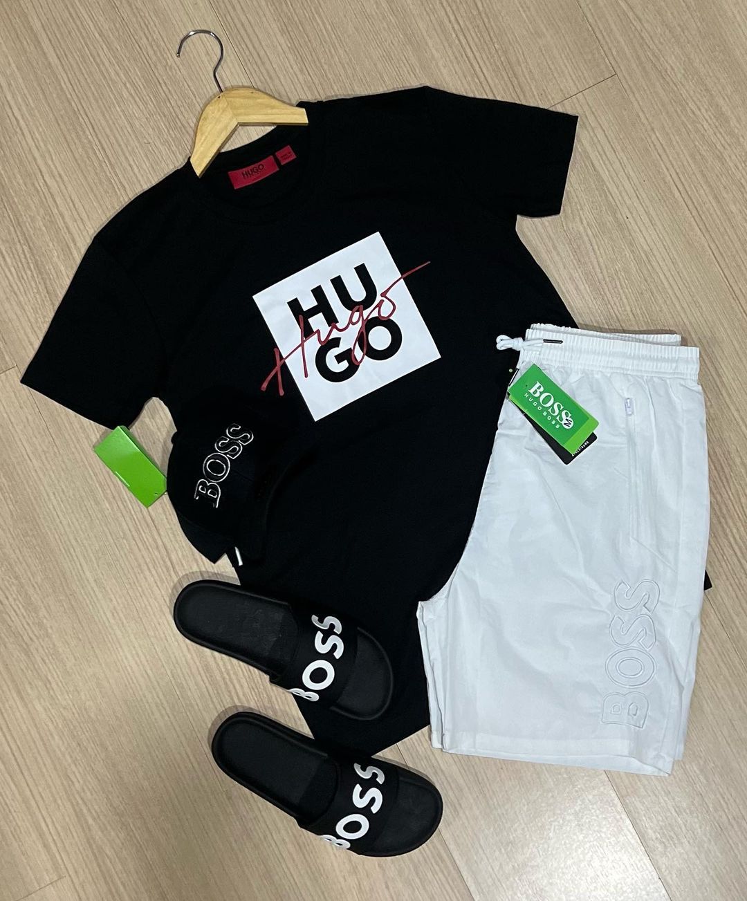 KIT BOSS COMPLET (CHEMISE + SHORT + CHAUSSURES + CASQUETTE) PROMO CHAUFFE BLACK FRIDAY