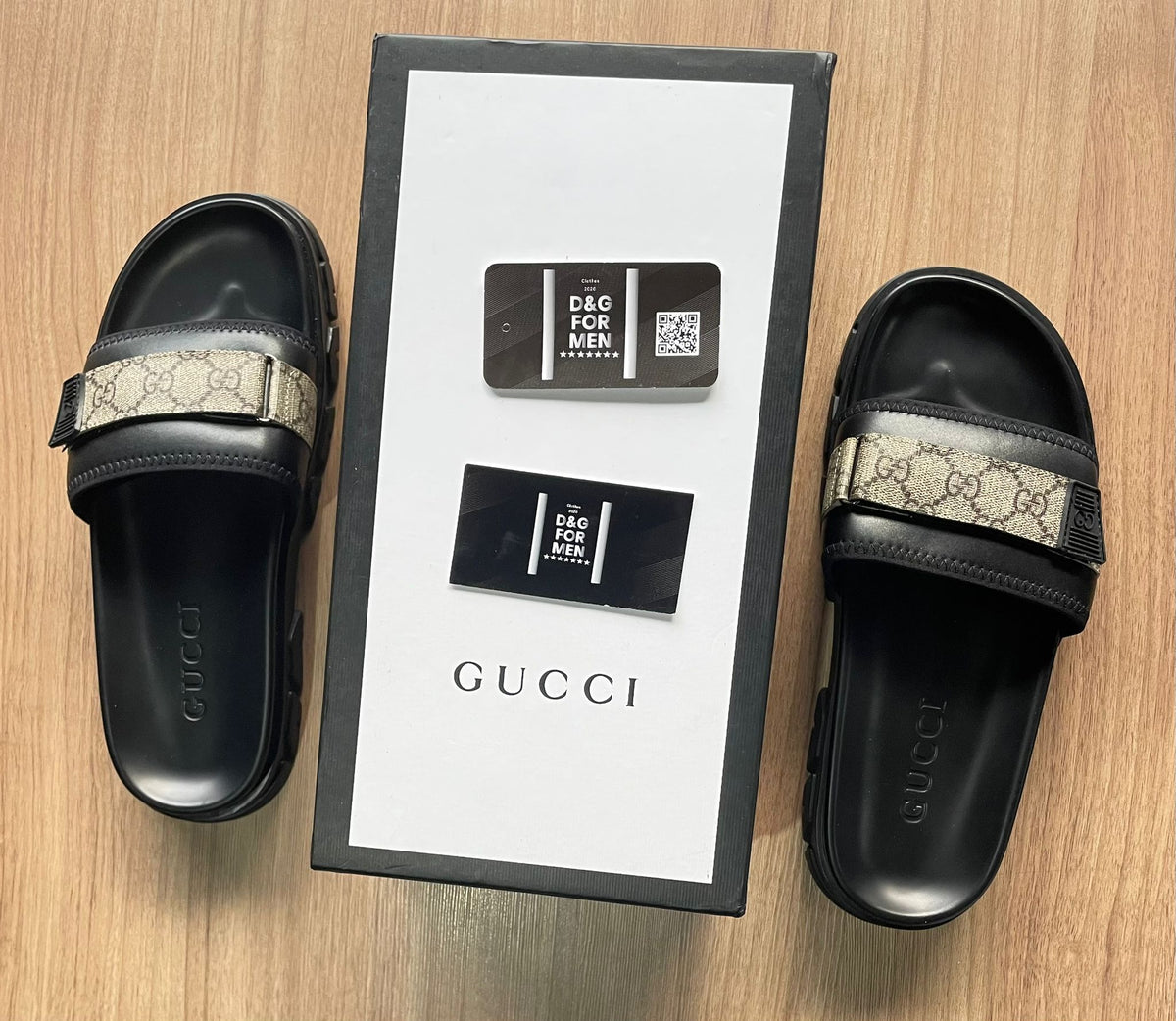 SANDALE GUCCI NOIR ET OR (PROMOTION BLACK FRIDAY) PRIX DE GROS 🔥