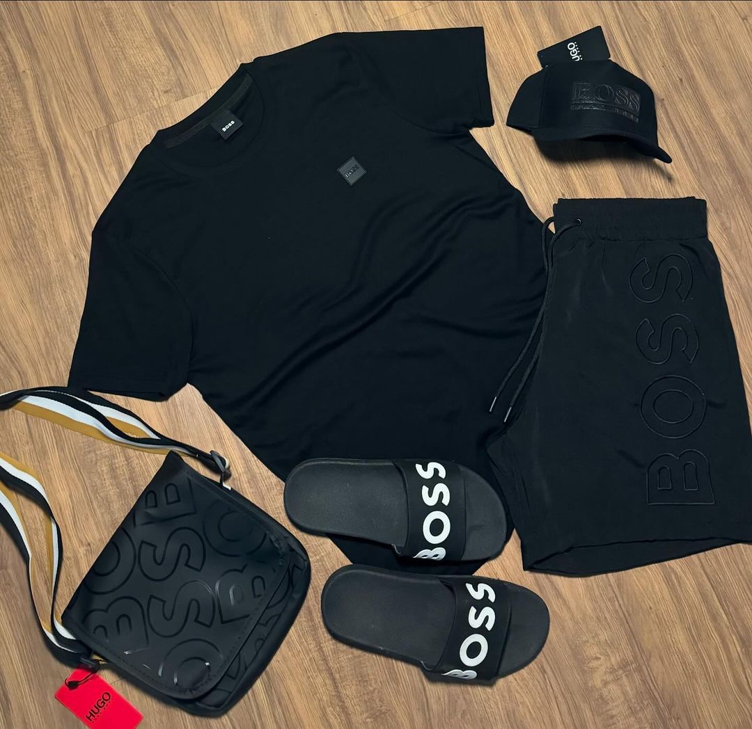 KIT BOSS COMPLET (CHEMISE + SHORT + CHAUSSURES + CASQUETTE + SAC)